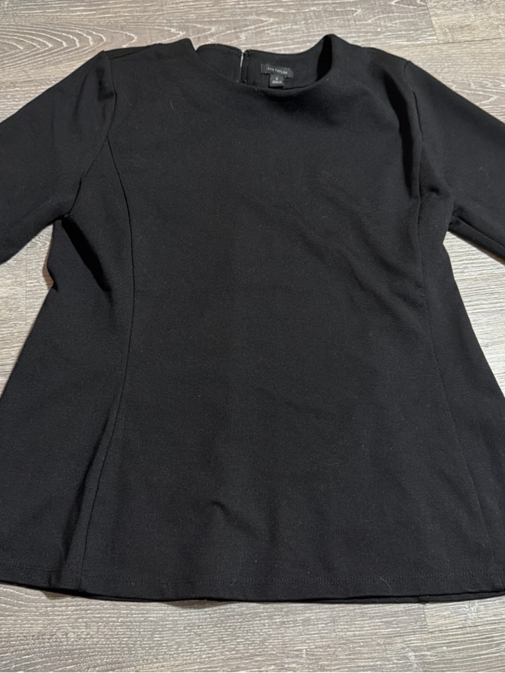 Ann Taylor Black Crewneck Top